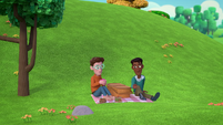 208b - Allen and Jeffery having a picnic