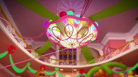 105b - Glitter goop loops under the chandelier