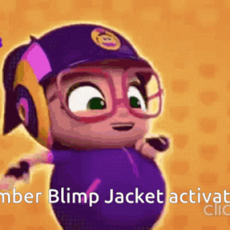 Bomber Blimp Jacket Gif Abby Hatcher Wiki Fandom It inflates like a blimp (probably with something lighter than air, such as helium) making her appear weightless as she is able to float in the air. bomber blimp jacket gif abby hatcher