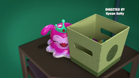 216 - Princess Flug hides behind a box
