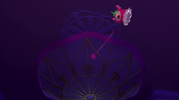 113a - Princess Flug hides in the chandelier