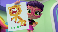 AH5s1 - Abby shows Melvin's cheetah picture