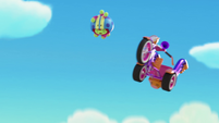 122a - Otis and bike fly into air