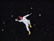 Franciscus on the milky way in his pyjamas