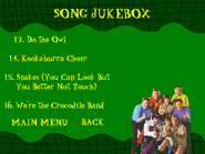The Wiggles and The Hooley Dooleys - Wiggly Safari and Ready Set Go DVD Menu - Wiggly Safari Song Jukebox Page 3