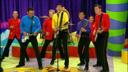 The Wiggles playing their Maton Mastersound MS500 electric guitars