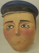 Model head of Henry's fireman, Ted, as owned by Twitter user TomsProps