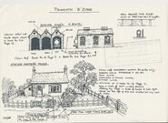 Concept Art of the sheds and the Ffarquhar Stationmaster's house