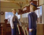 James' fireman and the signalman