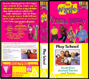 The Wiggles And Play School Yummy Yummy & Australian Animals Stories And Songs 2018 DVD Cover.png