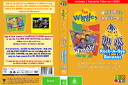 The Wiggles and Bananas in Pyjamas - Wiggly TV and Rock-A-Bye Bananas re-released DVD Cover