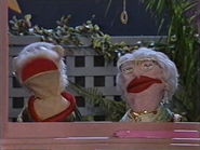 The puppet neighbors laughing