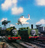 Note: Percy's cab roof loose