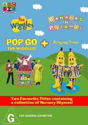 The Wiggles and Bananas in Pyjamas - Pop Go the Wiggles and Singing Time DVD Cover - Copy.jpg