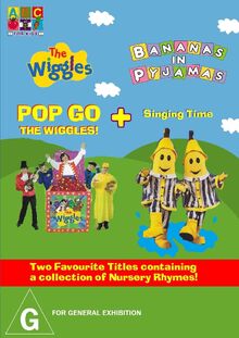 The Wiggles and Bananas in Pyjamas - Pop Go the Wiggles and Singing Time DVD Cover - Copy.jpg