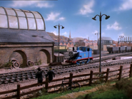 Reused footage from the pilot (Note: Thomas model is different than the one used in Series 1.)