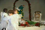 Kids and Dorothy the Dinosaur dancing to "Go To Sleep Jeff!"