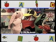 Diesel with the others being tied up by Squeaky in Baby of the Family in the 1994 - 1997 ABC For Kids Video Promo.