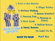 Rock-A-Bye Bananas menu