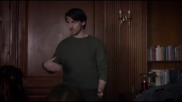 3rd Screenshot of Colin as "Professor David Harrison" in the movie "Carrie Pilby"