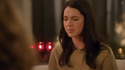 8th Screenshot of Adelaide as "Holly" in the movie "A Sweet Christmas Romance"