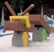 Season 4’s Yule Log Jam (with spanker bar on first log)