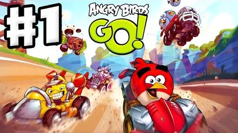 Angry Birds Go! Gameplay Walkthrough Part 1 - Red and Stella at the Seedway (iOS, Android)