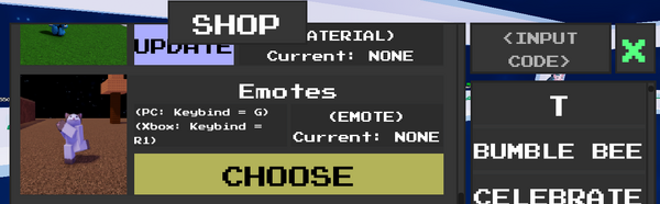 New Roblox Emote Button 