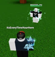 A player's first sign of getting freezed, I.E Cold.