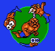 Merbobo 2 as a powerup with the other two Merbobos