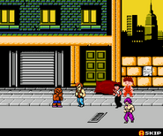 Rikki Stix in a cutscene at the beginning of Double Drabobo, along with Aboboy, Scut Farkus, Kid Niki and Chin Salabim