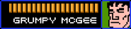 Grumpy McGee's name and health bar, along with the mugshot