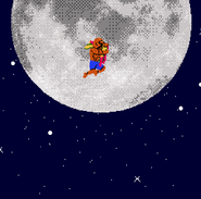 Abobo carrying The Amazon to the moon