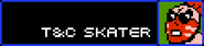 T&C Skater's name and health bar, along with the mugshot