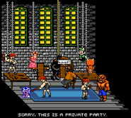 Toad seen in the Private Party