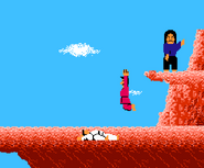 Karate Fighter 1 loses and Karate Fighter 2 wins