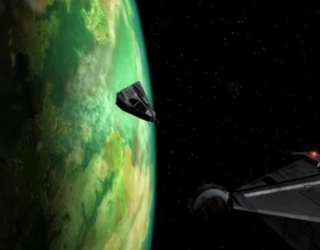 Vansen und Damphousse stürzen über Planet 2063-Y ab