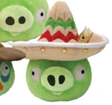 Sombrero King Pig (Commonwealth Toys) | Angry Birds Plush Wiki