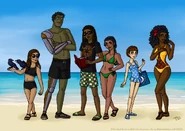 Beach woe.png (571 KB) The Woe and Akua AU Beach Episode by Gwennafran (no text)