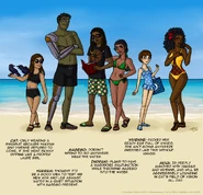 Beach woe text.png (775 KB) The Woe and Akua AU Beach Episode by Gwennafran