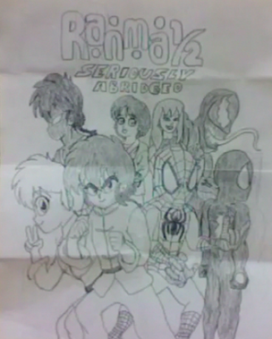 Ranma 1-2 Seriously Abridged Drawing by PowerpuffOldandZfan