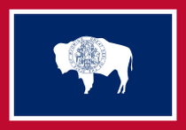 The flag of Wyoming.