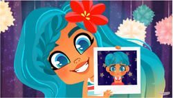 Noahanimatebowl.png (606 KB) Noah showing a photo of her with a bowl haircut.