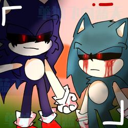 Sonic Stage - Agazafet the hedgehog hijo de Sonic.exe y Fleetway. Posee  multiples poderes entre ellos levitación y multilocación. Tiene 13 años