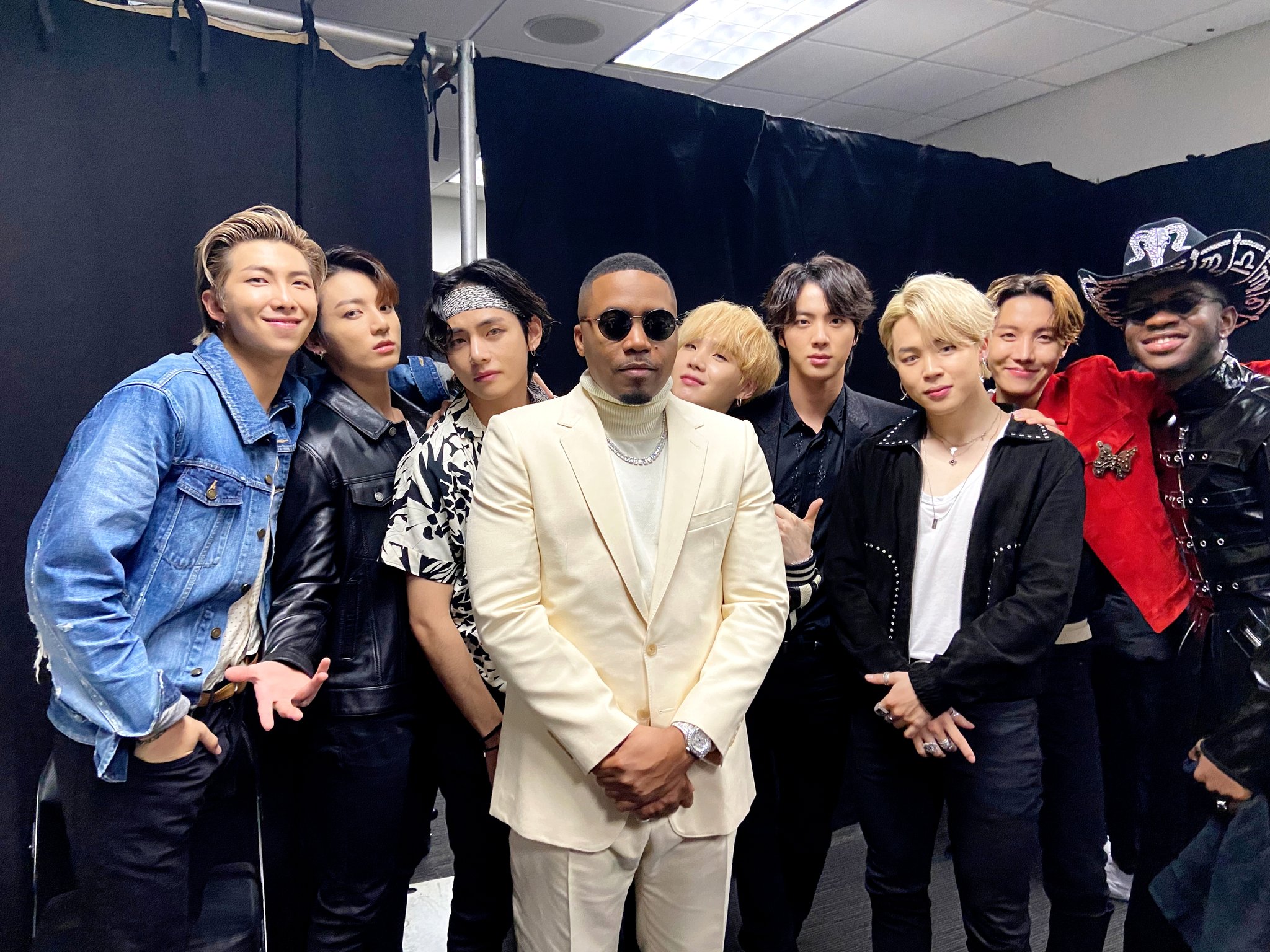 Bts With Nas And Lil Nas X 0126 From Bts Twt Fandom