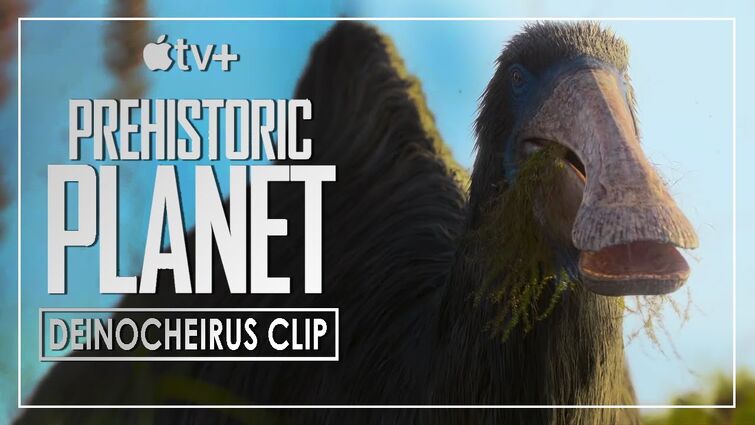 SPOILER - Deinocheirus in the Swamps | Prehistoric Planet Clip Apple TV+ Dinosaur Documentary 2022