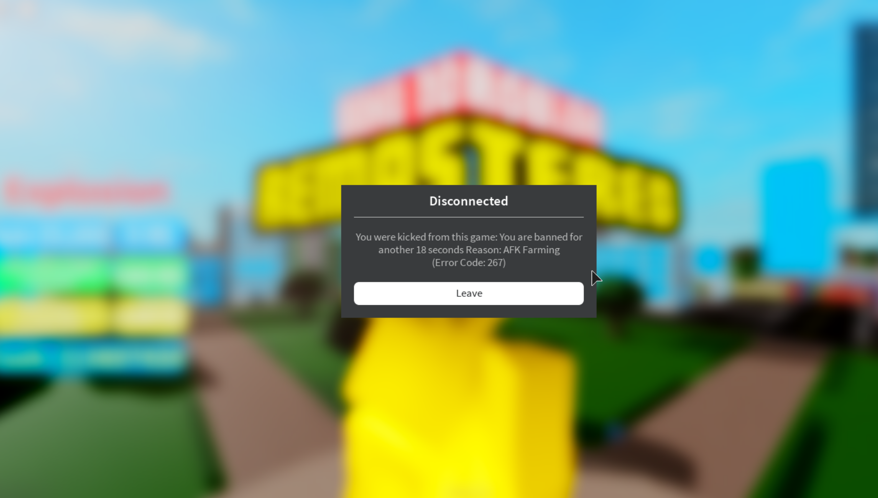 My 3 Day Ban Timer Keeps Restarting Fandom - roblox afk kick time