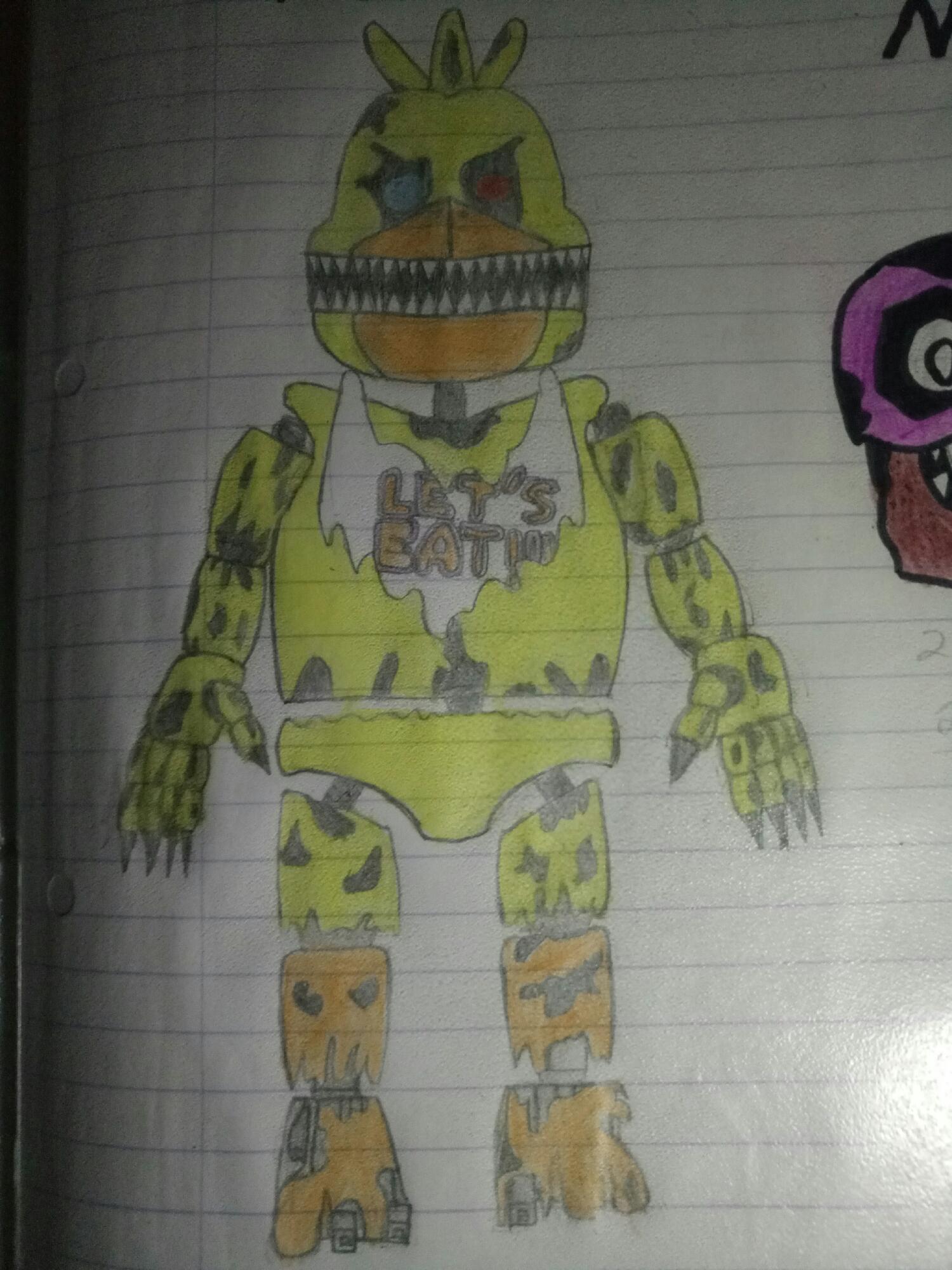 Nightmare chica  Nightmare, Fnaf, Fan art