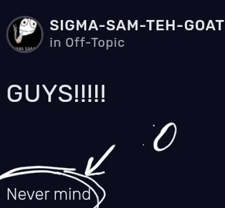 Rare footage of sigma Sam not talking in all caps /j | Fandom