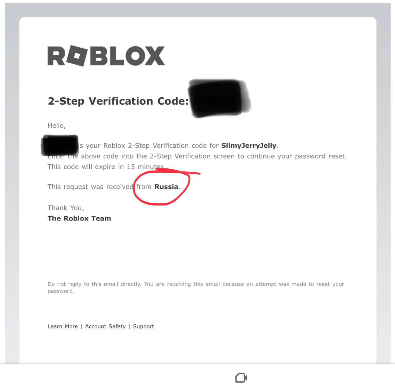 SOMEONE HACKED MY ROBLOX ACCOUNT 